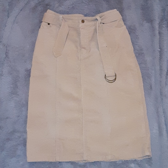 Dresses & Skirts - cream corduroy skirt